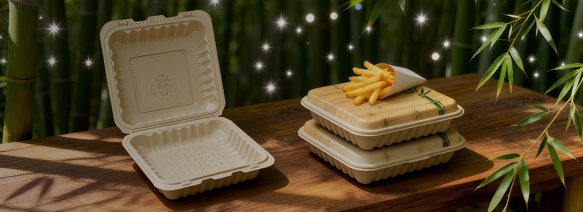 Bamboo Disposable Hamburger Box Manufacturers