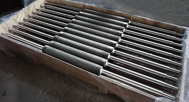 Furnace rolls for continuous heat treatment lines