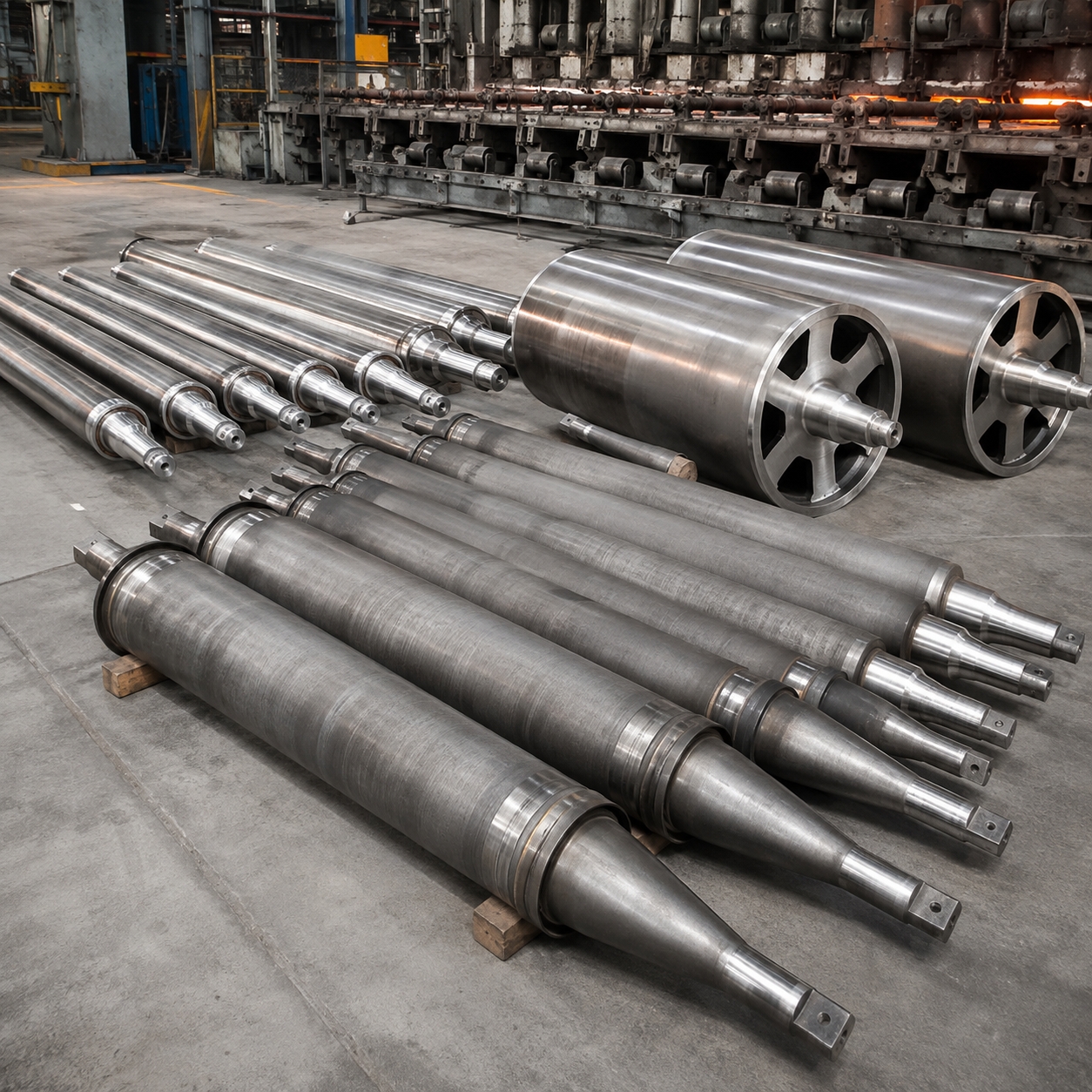 Heat-resistant furnace roll assembly