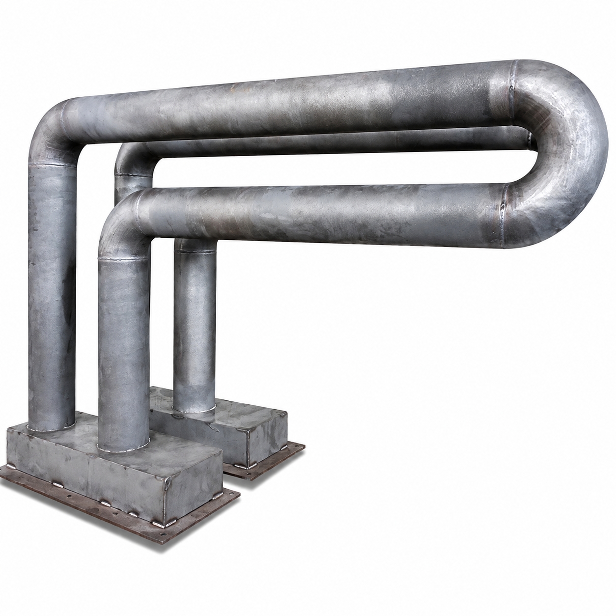 Industrial furnace radiant tube for gas-fired heat treatment