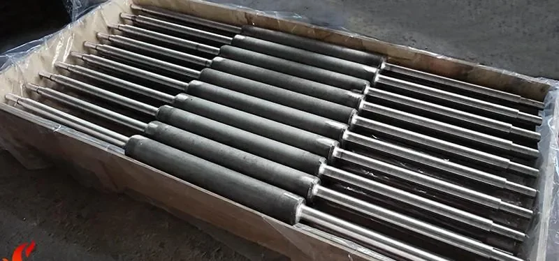 Furnace rolls prepared for delivery