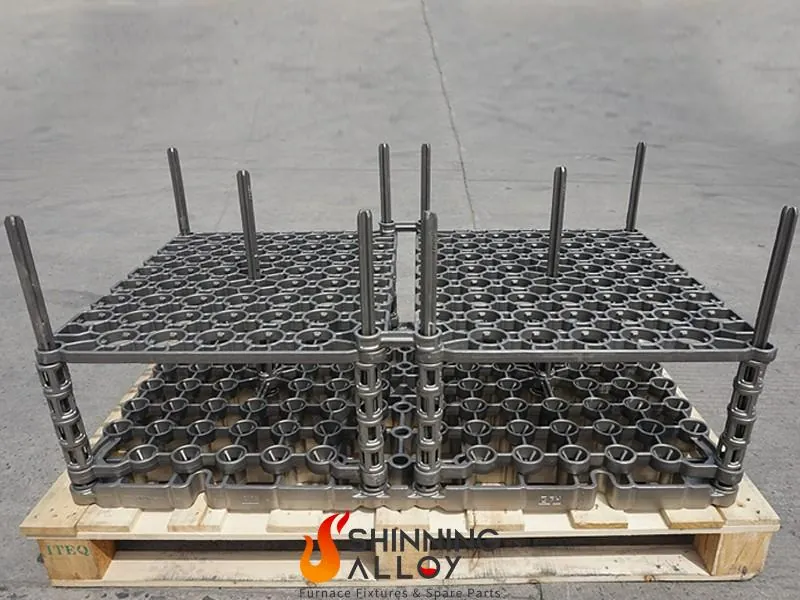 Heat-treatment fixture used as the basis for a replacement project