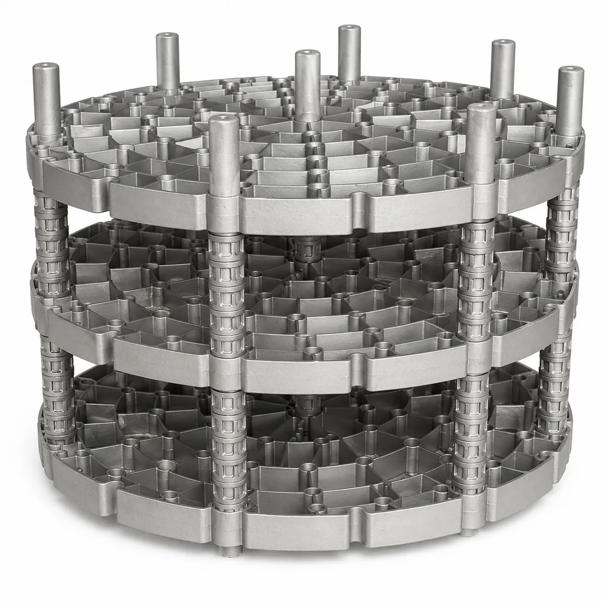 Heat-treatment fixture geometry