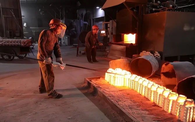 Investment casting production for furnace parts